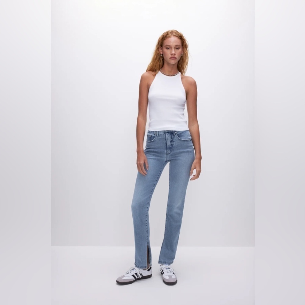 Good American Good Boy Straight Leg Jeans
